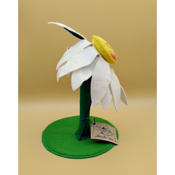Annalee Mobilitee Vintage 1993 Standing Daisy 9"x6" with Face “Oooh Mouth” Tag - Picture 2 of 13
